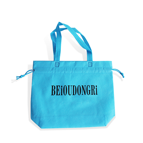 Single Color Printed Non-woven Tote Drawstring Bag