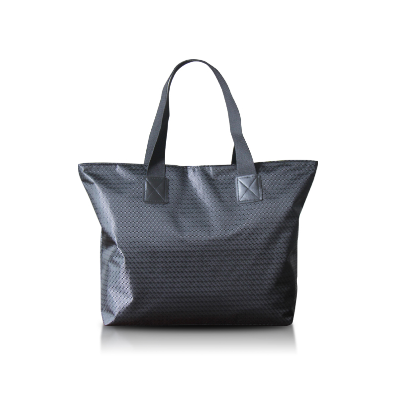 Diamond-patterned printed shopping bag