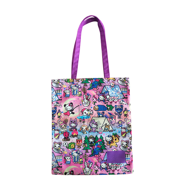 colorful printed canvas bag