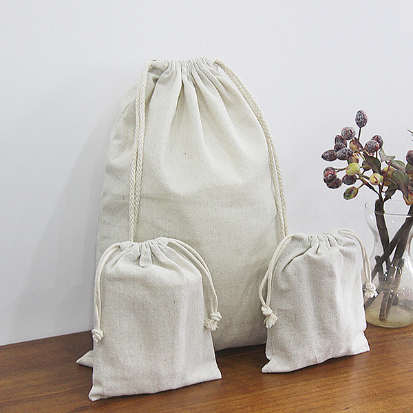 Cotton drawstring bag