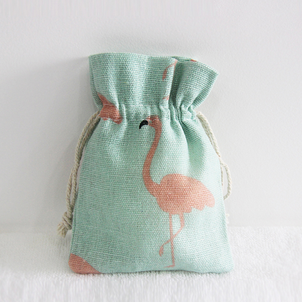 Cotton drawstring pouch